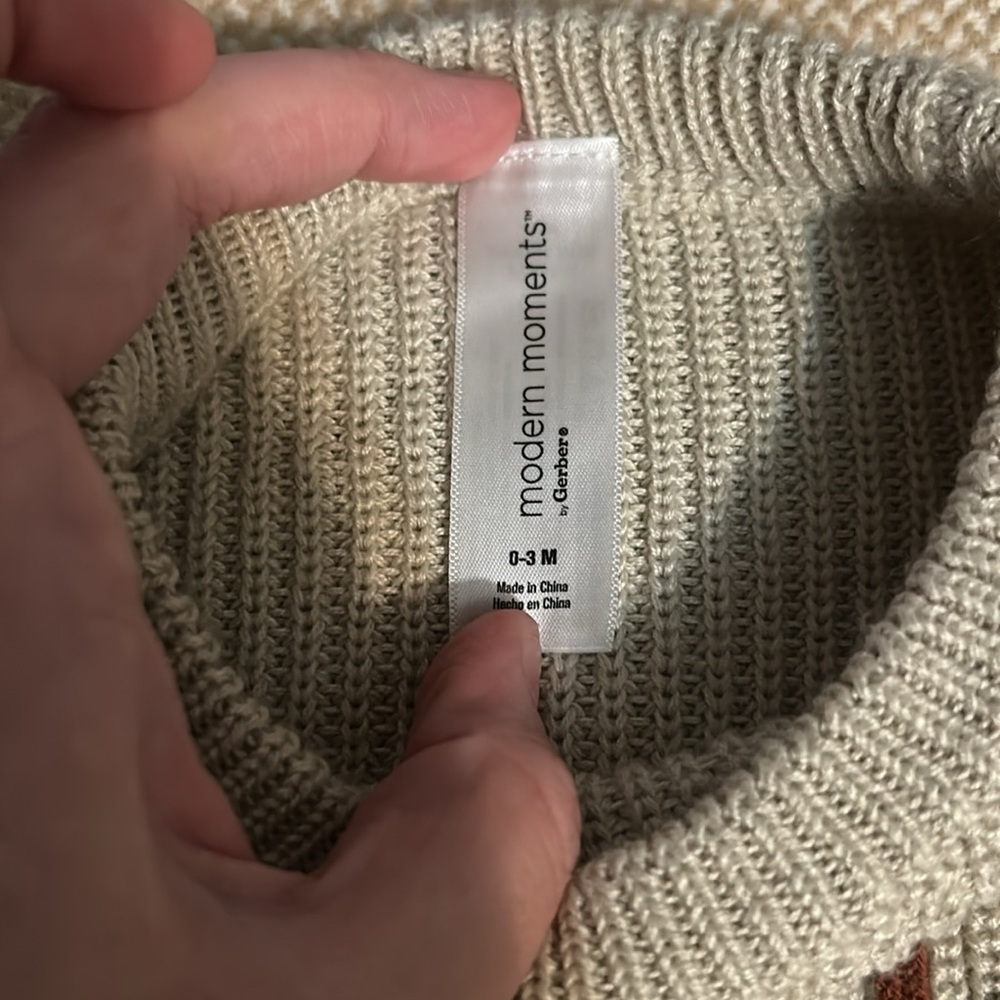 Kids 'Merry' Sweater - Cream - Picture 2 of 2